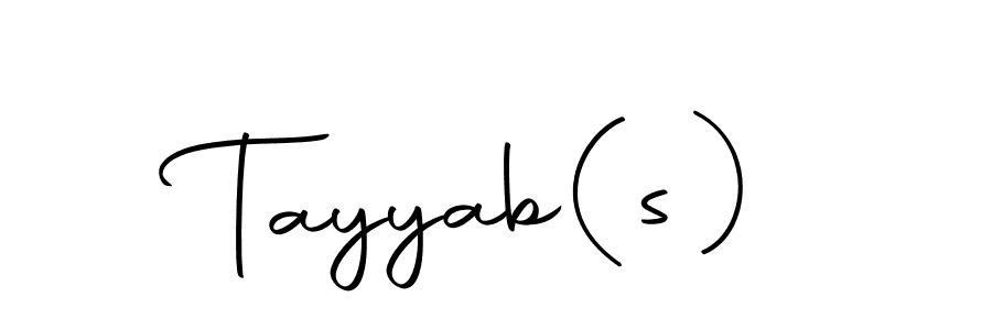 Tayyab(s) stylish signature style. Best Handwritten Sign (Autography-DOLnW) for my name. Handwritten Signature Collection Ideas for my name Tayyab(s). Tayyab(s) signature style 10 images and pictures png