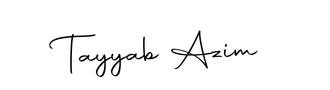 Tayyab Azim stylish signature style. Best Handwritten Sign (Autography-DOLnW) for my name. Handwritten Signature Collection Ideas for my name Tayyab Azim. Tayyab Azim signature style 10 images and pictures png