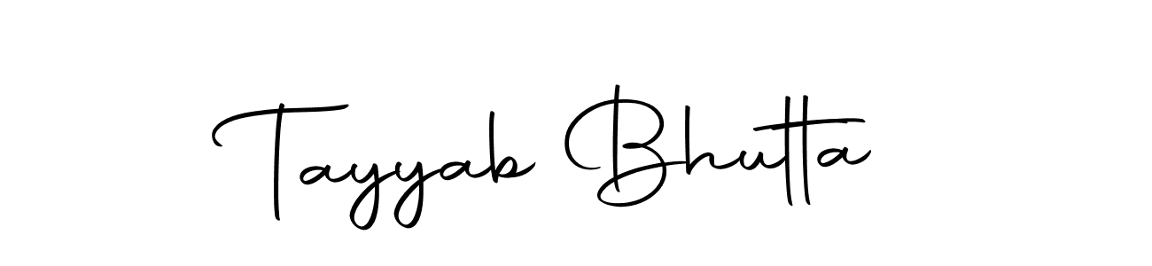 You should practise on your own different ways (Autography-DOLnW) to write your name (Tayyab Bhutta) in signature. don't let someone else do it for you. Tayyab Bhutta signature style 10 images and pictures png