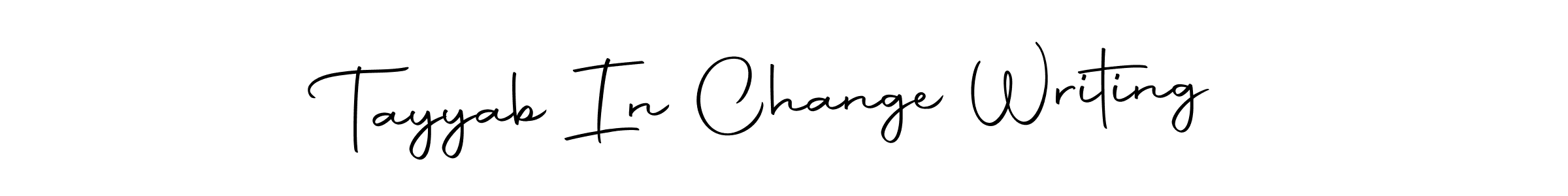 Here are the top 10 professional signature styles for the name Tayyab In Change Writing. These are the best autograph styles you can use for your name. Tayyab In Change Writing signature style 10 images and pictures png