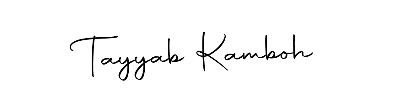 Create a beautiful signature design for name Tayyab Kamboh. With this signature (Autography-DOLnW) fonts, you can make a handwritten signature for free. Tayyab Kamboh signature style 10 images and pictures png