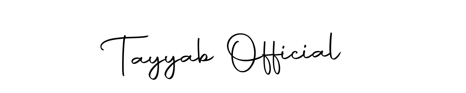 Make a beautiful signature design for name Tayyab Official. With this signature (Autography-DOLnW) style, you can create a handwritten signature for free. Tayyab Official signature style 10 images and pictures png