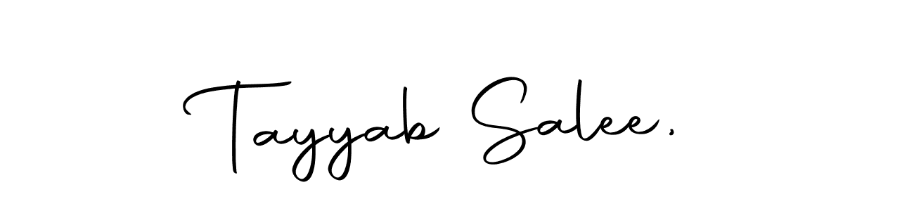 The best way (Autography-DOLnW) to make a short signature is to pick only two or three words in your name. The name Tayyab Salee, include a total of six letters. For converting this name. Tayyab Salee, signature style 10 images and pictures png
