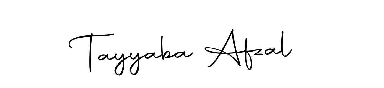 How to make Tayyaba Afzal name signature. Use Autography-DOLnW style for creating short signs online. This is the latest handwritten sign. Tayyaba Afzal signature style 10 images and pictures png