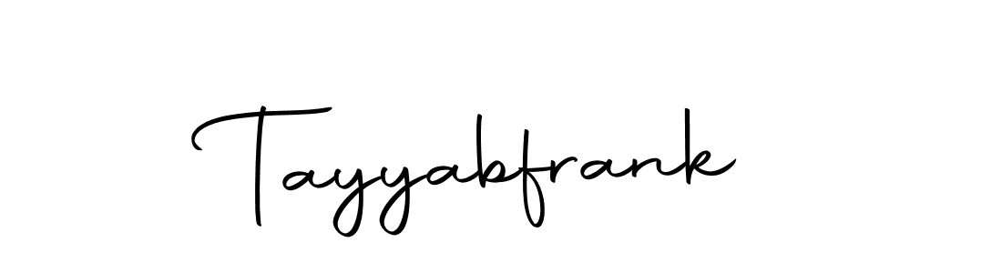 Make a beautiful signature design for name Tayyabfrank. With this signature (Autography-DOLnW) style, you can create a handwritten signature for free. Tayyabfrank signature style 10 images and pictures png