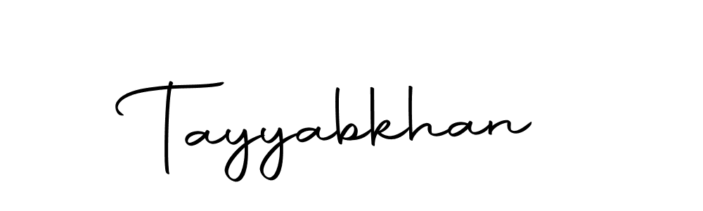 Use a signature maker to create a handwritten signature online. With this signature software, you can design (Autography-DOLnW) your own signature for name Tayyabkhan. Tayyabkhan signature style 10 images and pictures png