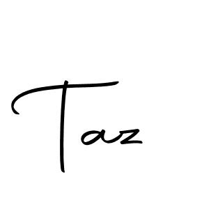 Make a beautiful signature design for name Taz. With this signature (Autography-DOLnW) style, you can create a handwritten signature for free. Taz signature style 10 images and pictures png