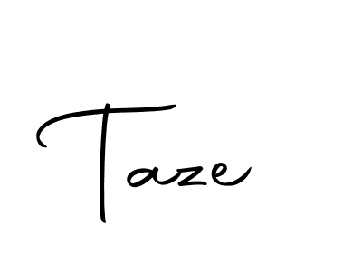 Create a beautiful signature design for name Taze. With this signature (Autography-DOLnW) fonts, you can make a handwritten signature for free. Taze signature style 10 images and pictures png