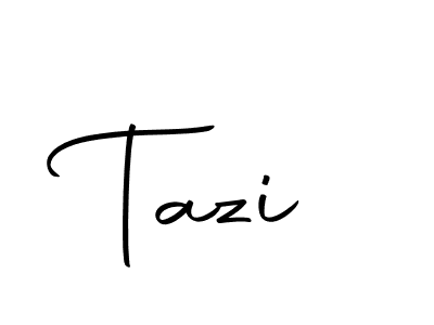 Create a beautiful signature design for name Tazi. With this signature (Autography-DOLnW) fonts, you can make a handwritten signature for free. Tazi signature style 10 images and pictures png