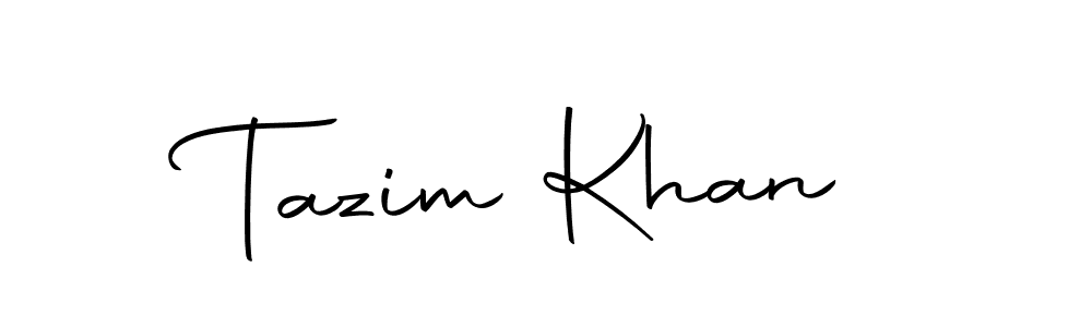 Make a beautiful signature design for name Tazim Khan. Use this online signature maker to create a handwritten signature for free. Tazim Khan signature style 10 images and pictures png