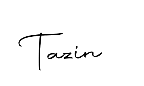 Make a beautiful signature design for name Tazin. With this signature (Autography-DOLnW) style, you can create a handwritten signature for free. Tazin signature style 10 images and pictures png