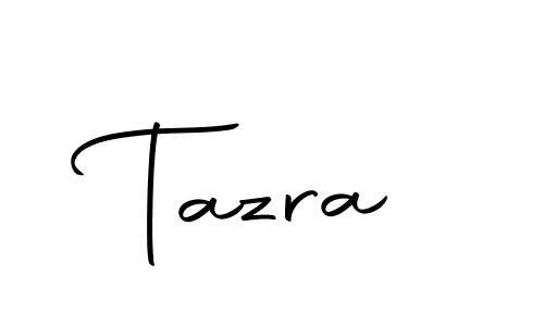 How to make Tazra signature? Autography-DOLnW is a professional autograph style. Create handwritten signature for Tazra name. Tazra signature style 10 images and pictures png