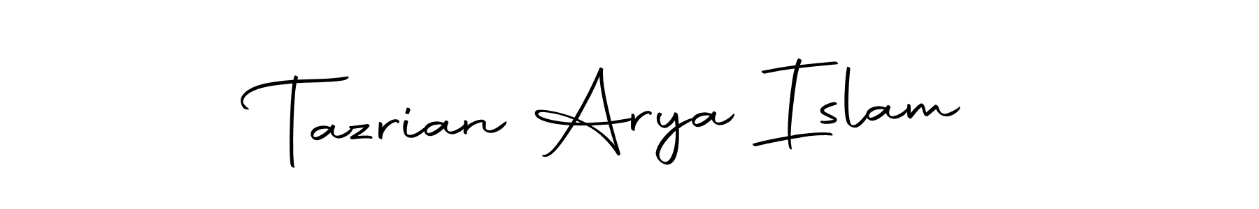 Tazrian Arya Islam stylish signature style. Best Handwritten Sign (Autography-DOLnW) for my name. Handwritten Signature Collection Ideas for my name Tazrian Arya Islam. Tazrian Arya Islam signature style 10 images and pictures png