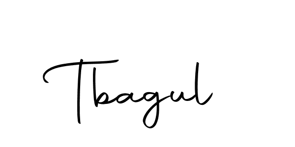 Design your own signature with our free online signature maker. With this signature software, you can create a handwritten (Autography-DOLnW) signature for name Tbagul. Tbagul signature style 10 images and pictures png