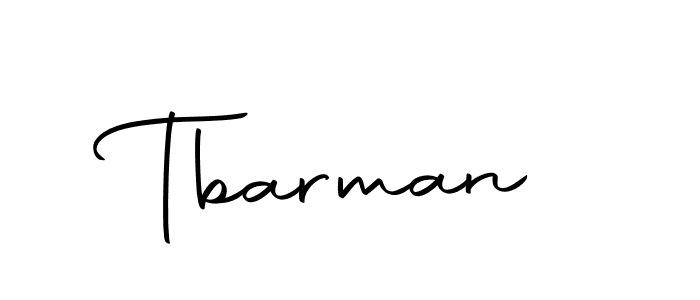 Create a beautiful signature design for name Tbarman. With this signature (Autography-DOLnW) fonts, you can make a handwritten signature for free. Tbarman signature style 10 images and pictures png