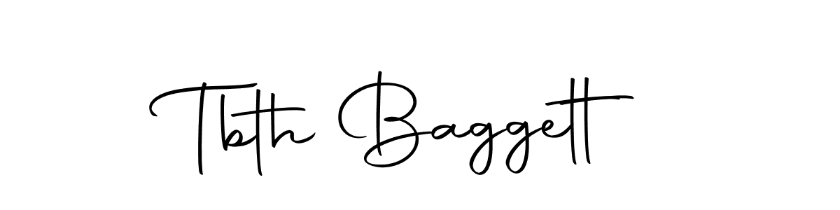 How to make Tbth Baggett signature? Autography-DOLnW is a professional autograph style. Create handwritten signature for Tbth Baggett name. Tbth Baggett signature style 10 images and pictures png