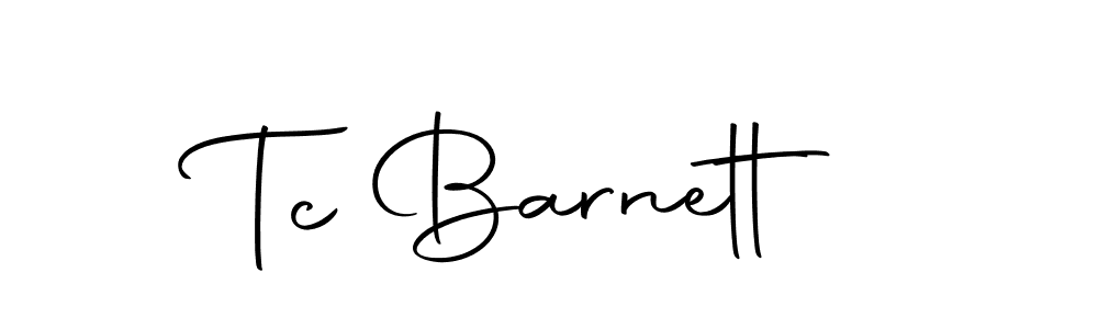 Design your own signature with our free online signature maker. With this signature software, you can create a handwritten (Autography-DOLnW) signature for name Tc Barnett. Tc Barnett signature style 10 images and pictures png