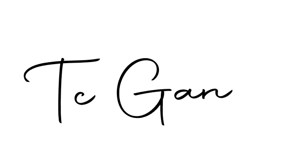 How to make Tc Gan signature? Autography-DOLnW is a professional autograph style. Create handwritten signature for Tc Gan name. Tc Gan signature style 10 images and pictures png