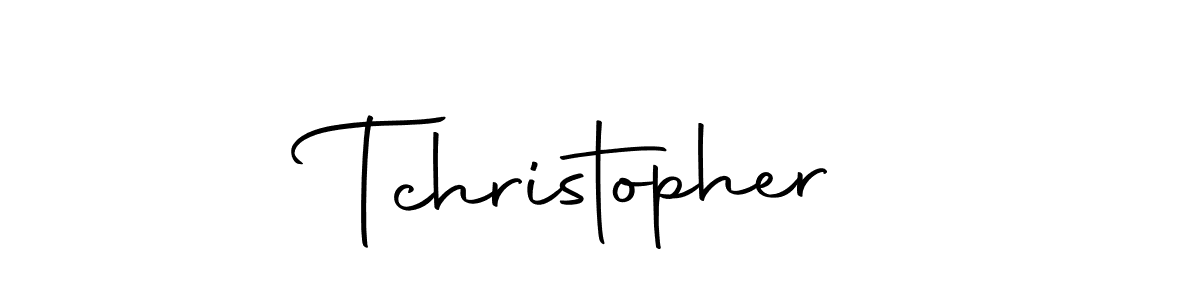 You should practise on your own different ways (Autography-DOLnW) to write your name (Tchristopher) in signature. don't let someone else do it for you. Tchristopher signature style 10 images and pictures png