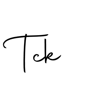 Use a signature maker to create a handwritten signature online. With this signature software, you can design (Autography-DOLnW) your own signature for name Tck. Tck signature style 10 images and pictures png