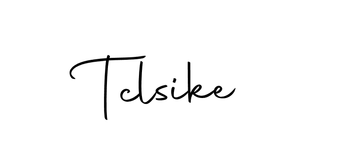 How to make Tclsike signature? Autography-DOLnW is a professional autograph style. Create handwritten signature for Tclsike name. Tclsike signature style 10 images and pictures png