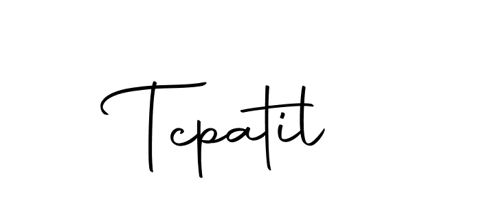Create a beautiful signature design for name Tcpatil. With this signature (Autography-DOLnW) fonts, you can make a handwritten signature for free. Tcpatil signature style 10 images and pictures png