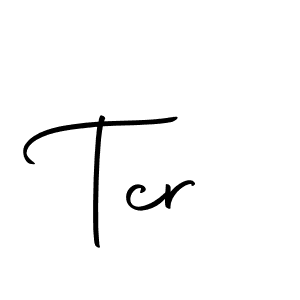 You should practise on your own different ways (Autography-DOLnW) to write your name (Tcr) in signature. don't let someone else do it for you. Tcr signature style 10 images and pictures png