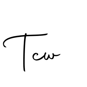 Create a beautiful signature design for name Tcw. With this signature (Autography-DOLnW) fonts, you can make a handwritten signature for free. Tcw signature style 10 images and pictures png