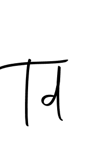 Make a beautiful signature design for name Td. Use this online signature maker to create a handwritten signature for free. Td signature style 10 images and pictures png