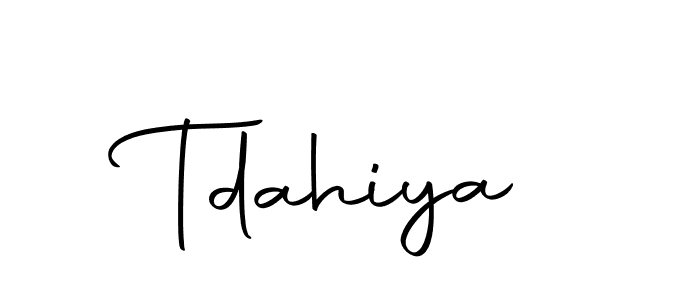 How to make Tdahiya name signature. Use Autography-DOLnW style for creating short signs online. This is the latest handwritten sign. Tdahiya signature style 10 images and pictures png