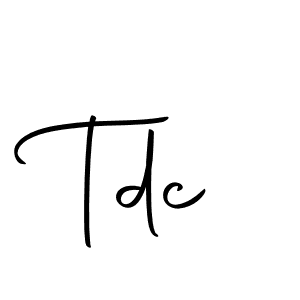It looks lik you need a new signature style for name Tdc. Design unique handwritten (Autography-DOLnW) signature with our free signature maker in just a few clicks. Tdc signature style 10 images and pictures png
