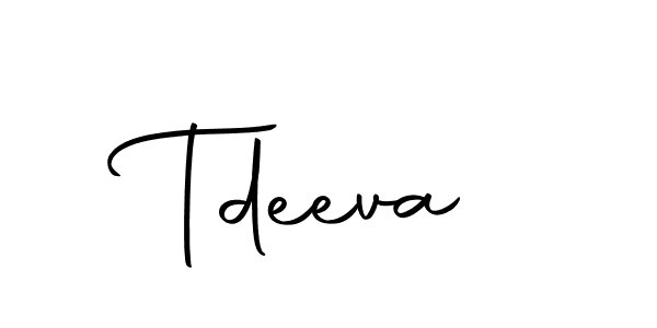 Make a short Tdeeva signature style. Manage your documents anywhere anytime using Autography-DOLnW. Create and add eSignatures, submit forms, share and send files easily. Tdeeva signature style 10 images and pictures png