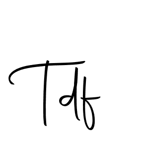 Make a beautiful signature design for name Tdf. With this signature (Autography-DOLnW) style, you can create a handwritten signature for free. Tdf signature style 10 images and pictures png