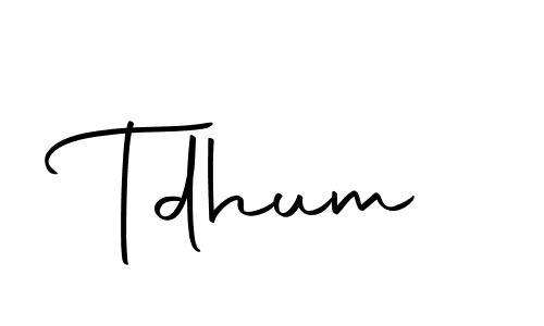 Best and Professional Signature Style for Tdhum. Autography-DOLnW Best Signature Style Collection. Tdhum signature style 10 images and pictures png