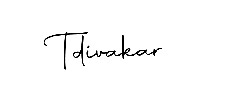 You should practise on your own different ways (Autography-DOLnW) to write your name (Tdivakar) in signature. don't let someone else do it for you. Tdivakar signature style 10 images and pictures png