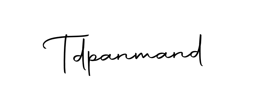 Make a beautiful signature design for name Tdpanmand. With this signature (Autography-DOLnW) style, you can create a handwritten signature for free. Tdpanmand signature style 10 images and pictures png