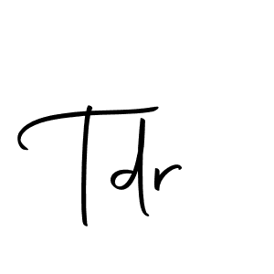 Also we have Tdr name is the best signature style. Create professional handwritten signature collection using Autography-DOLnW autograph style. Tdr signature style 10 images and pictures png