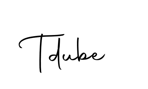 Make a beautiful signature design for name Tdube. With this signature (Autography-DOLnW) style, you can create a handwritten signature for free. Tdube signature style 10 images and pictures png