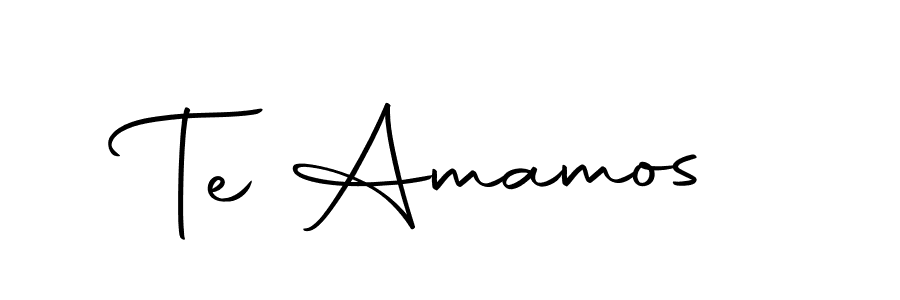 Make a beautiful signature design for name Te Amamos. With this signature (Autography-DOLnW) style, you can create a handwritten signature for free. Te Amamos signature style 10 images and pictures png