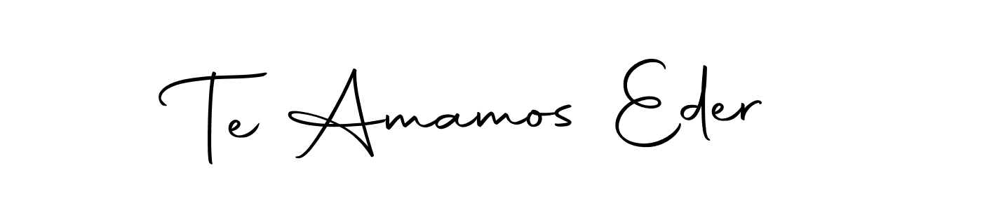 The best way (Autography-DOLnW) to make a short signature is to pick only two or three words in your name. The name Te Amamos Eder include a total of six letters. For converting this name. Te Amamos Eder signature style 10 images and pictures png