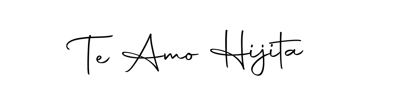 You should practise on your own different ways (Autography-DOLnW) to write your name (Te Amo Hijita) in signature. don't let someone else do it for you. Te Amo Hijita signature style 10 images and pictures png