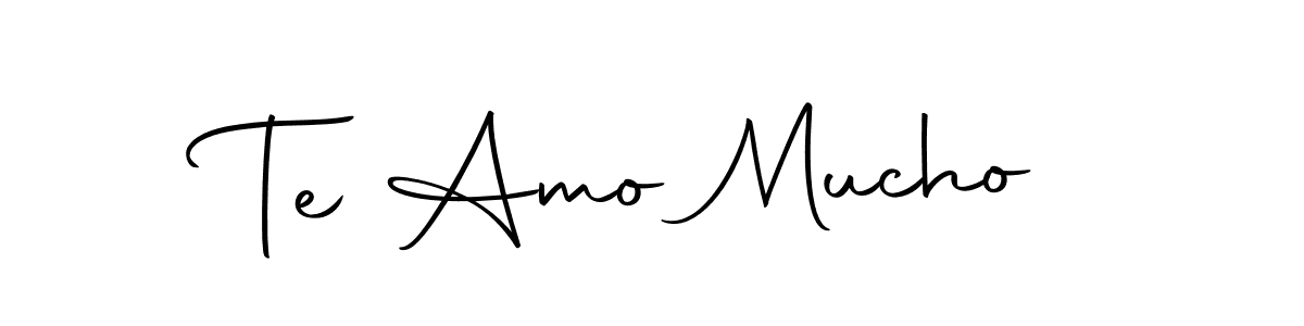 How to make Te Amo Mucho name signature. Use Autography-DOLnW style for creating short signs online. This is the latest handwritten sign. Te Amo Mucho signature style 10 images and pictures png