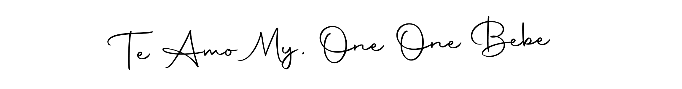 This is the best signature style for the Te Amo My, One One Bebe name. Also you like these signature font (Autography-DOLnW). Mix name signature. Te Amo My, One One Bebe signature style 10 images and pictures png