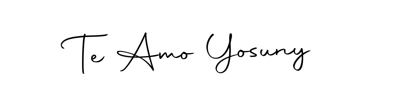 Once you've used our free online signature maker to create your best signature Autography-DOLnW style, it's time to enjoy all of the benefits that Te Amo Yosuny name signing documents. Te Amo Yosuny signature style 10 images and pictures png