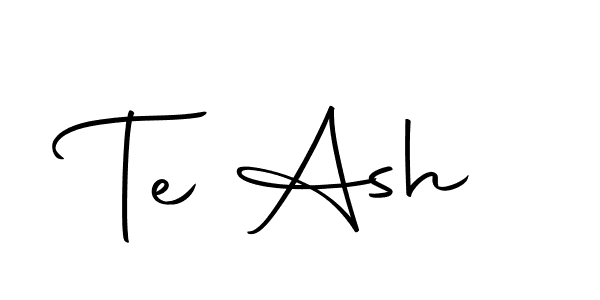 How to make Te Ash signature? Autography-DOLnW is a professional autograph style. Create handwritten signature for Te Ash name. Te Ash signature style 10 images and pictures png