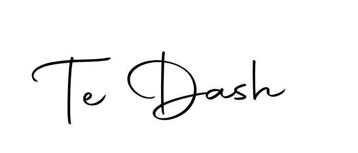 Make a beautiful signature design for name Te Dash. Use this online signature maker to create a handwritten signature for free. Te Dash signature style 10 images and pictures png