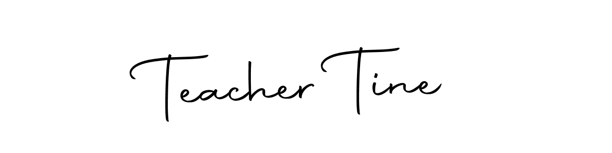 It looks lik you need a new signature style for name Teacher Tine. Design unique handwritten (Autography-DOLnW) signature with our free signature maker in just a few clicks. Teacher Tine signature style 10 images and pictures png