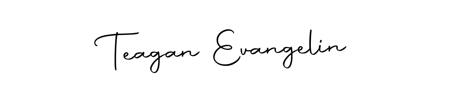 Create a beautiful signature design for name Teagan Evangelin. With this signature (Autography-DOLnW) fonts, you can make a handwritten signature for free. Teagan Evangelin signature style 10 images and pictures png