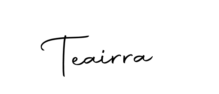 Design your own signature with our free online signature maker. With this signature software, you can create a handwritten (Autography-DOLnW) signature for name Teairra. Teairra signature style 10 images and pictures png
