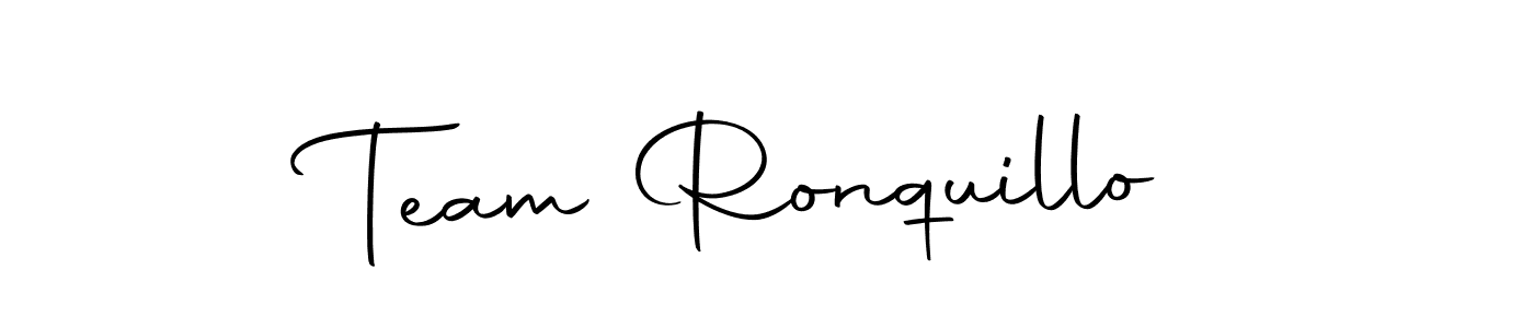 Make a beautiful signature design for name Team Ronquillo. With this signature (Autography-DOLnW) style, you can create a handwritten signature for free. Team Ronquillo signature style 10 images and pictures png